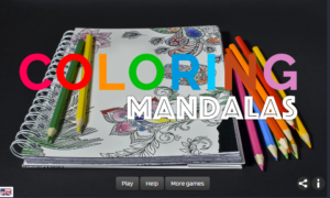 Mandala coloring game 1